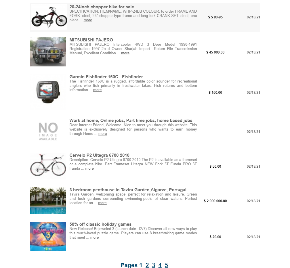 Classified Ads Script PHP Simple