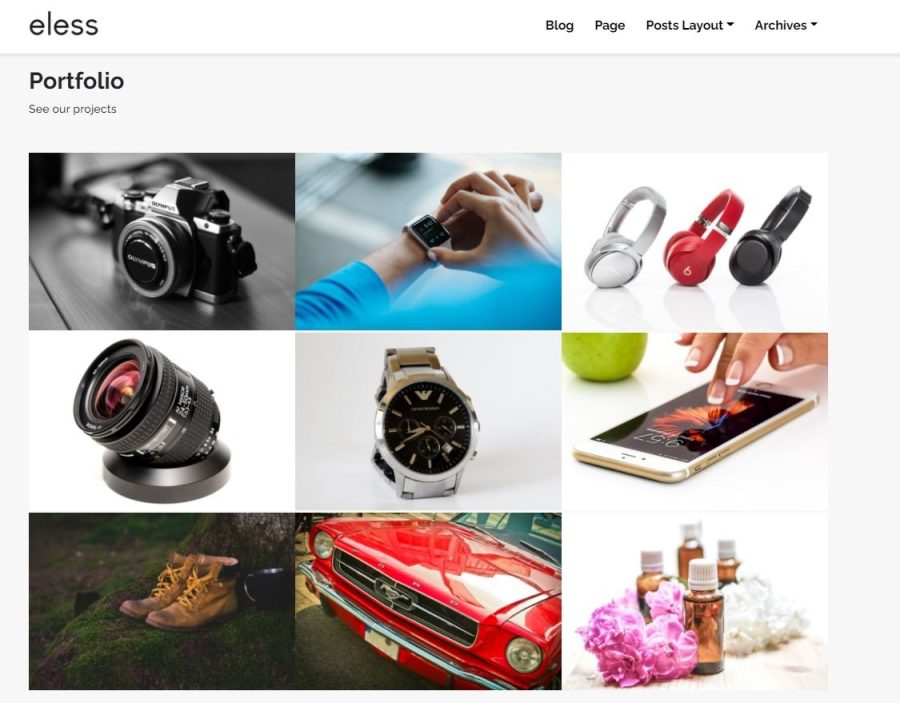 Eless - Minimalistic Wordpress Theme