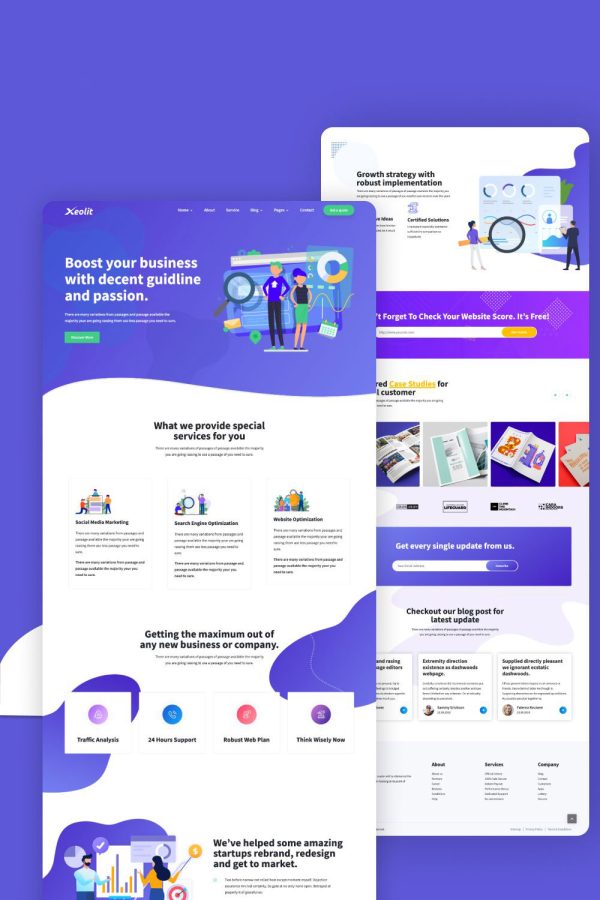 I'll create a WordPress landing page that is both responsive and user-friendly