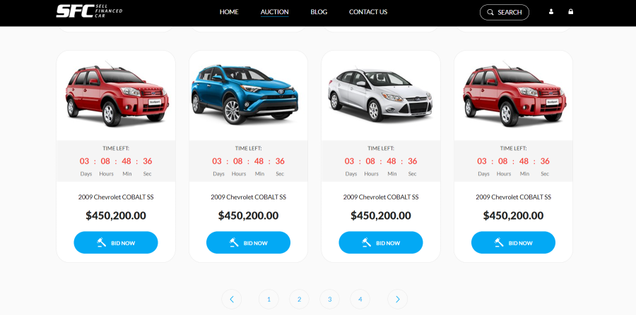 HTML Theme for Selling Cars made with CSS, HTML, JAVASCRIPT