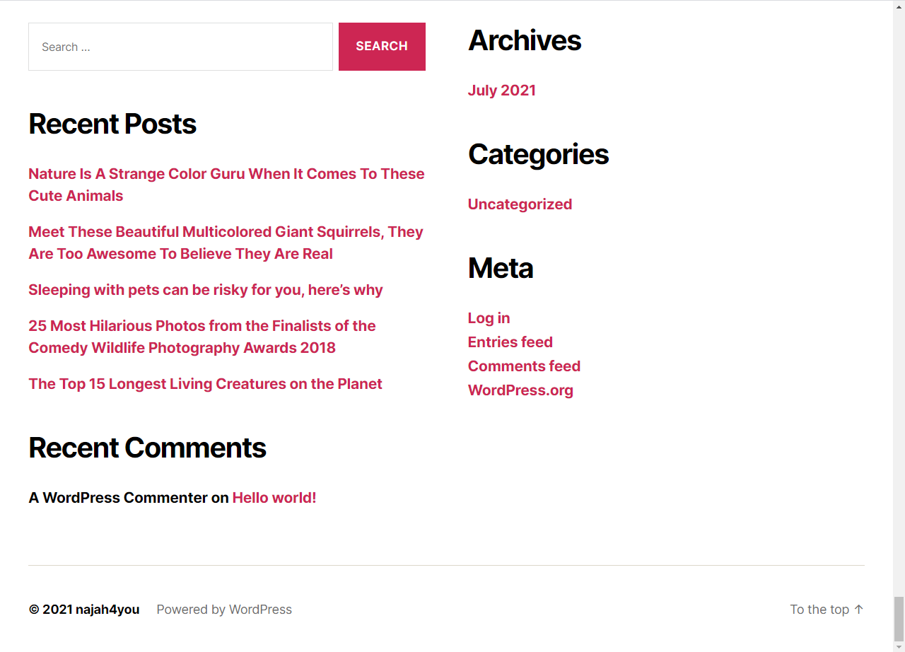 school Minimalistic Wordpress Theme 