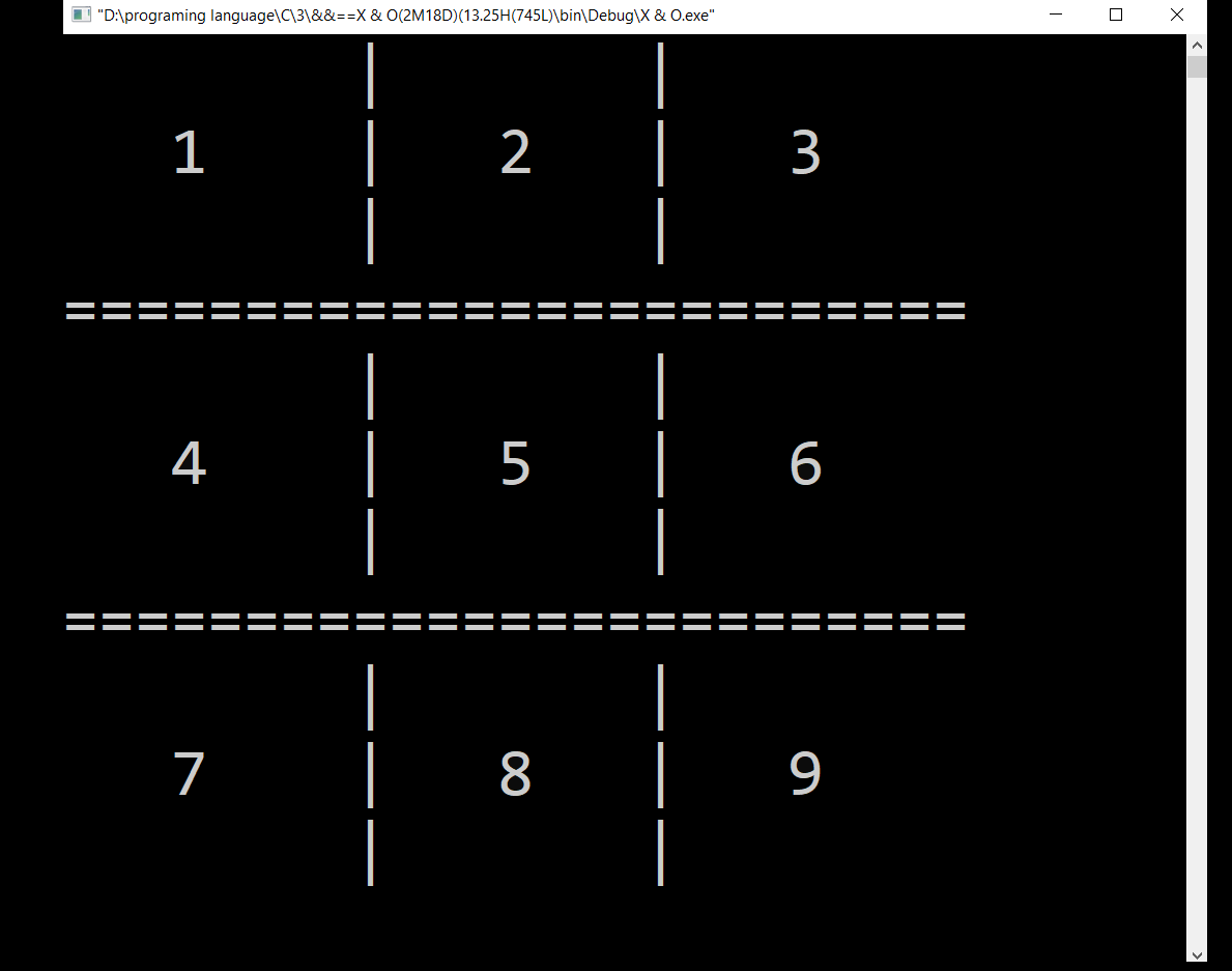 i will give you tic tac toe game source code for pc