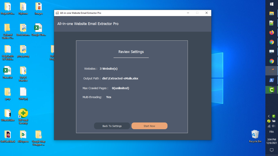 All-in-one Websites eMails Extractor Pro