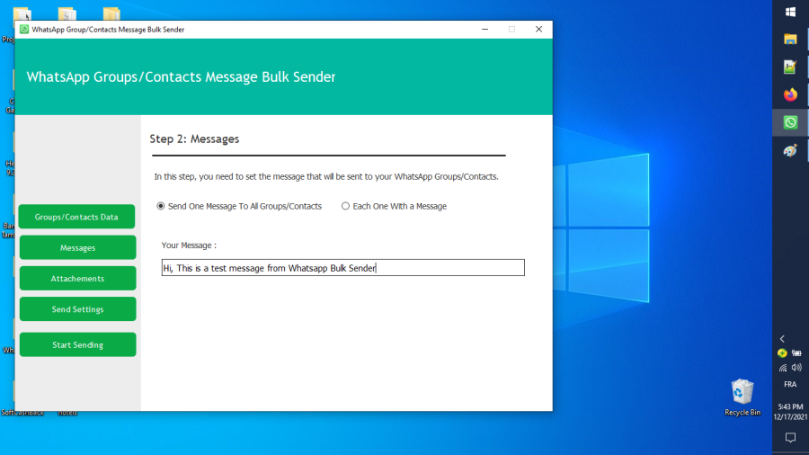 WhatsApp Groups and Contacts Bulk Sender