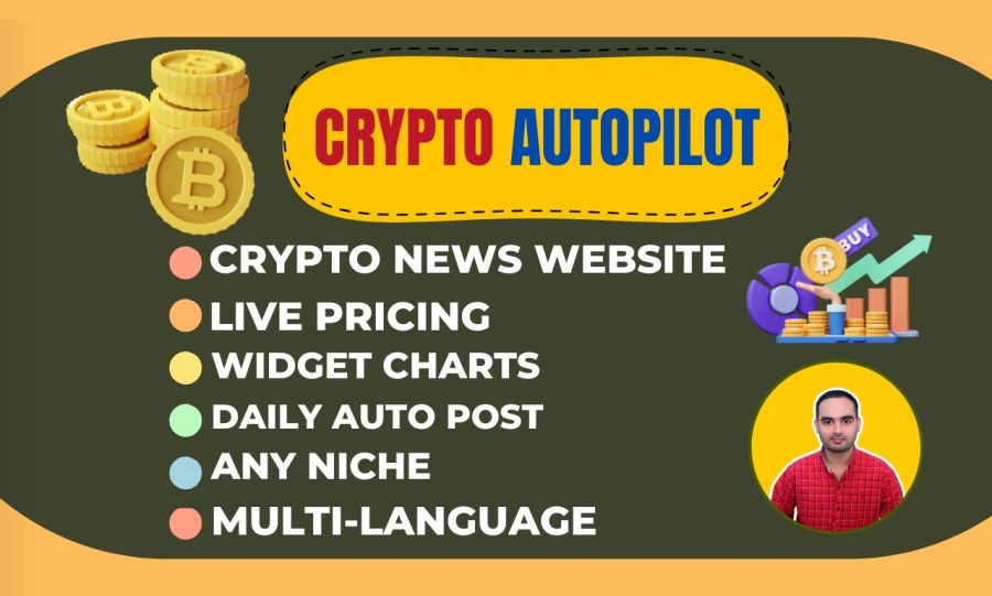 create automated website cryptocurrency