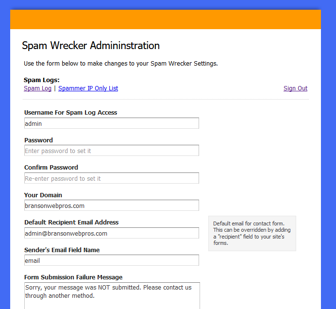 SpamWrecker - Eliminate spam without CAPTCHA