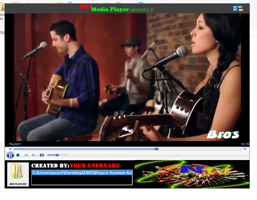 Visual Basic 6.0 - Personalise media player w/ animation effects!