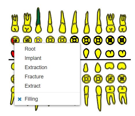 Child Dental Anatomy context menu