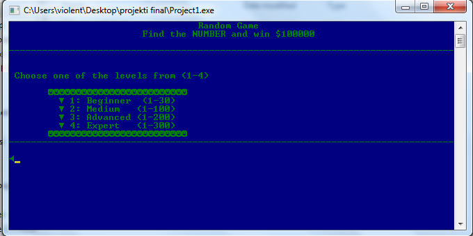 Telephone and game application in c++