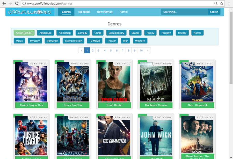 Movie Link Sharing Website - PHP