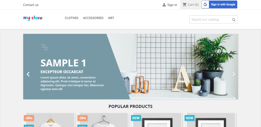 Prestashop Gmail login module