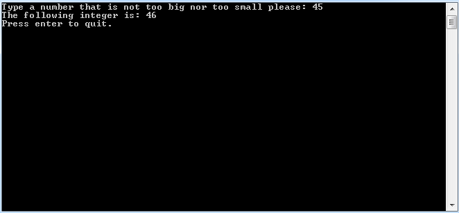 Next integer