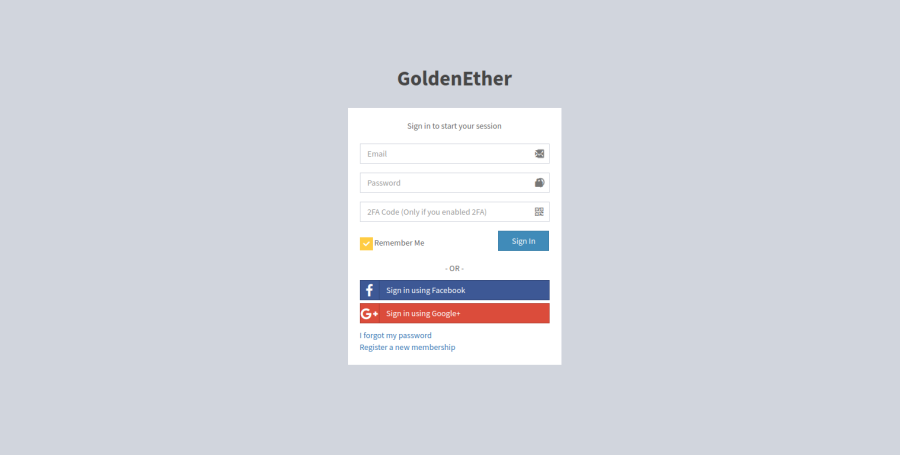 GLE ICO Dashboard