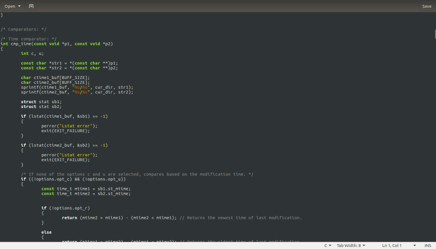 Unix ls project