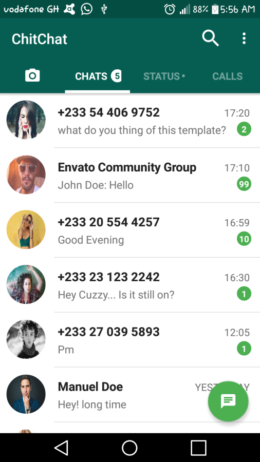 What a chat  for android 