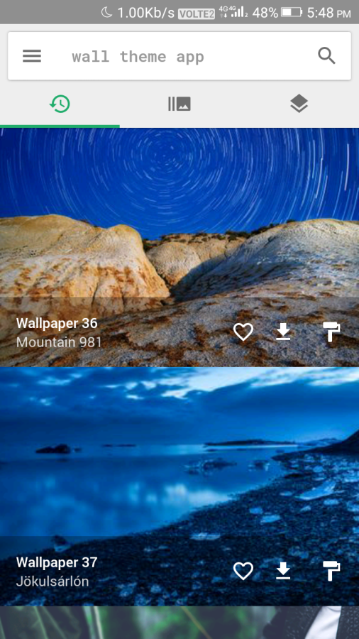 Wall theme app for android