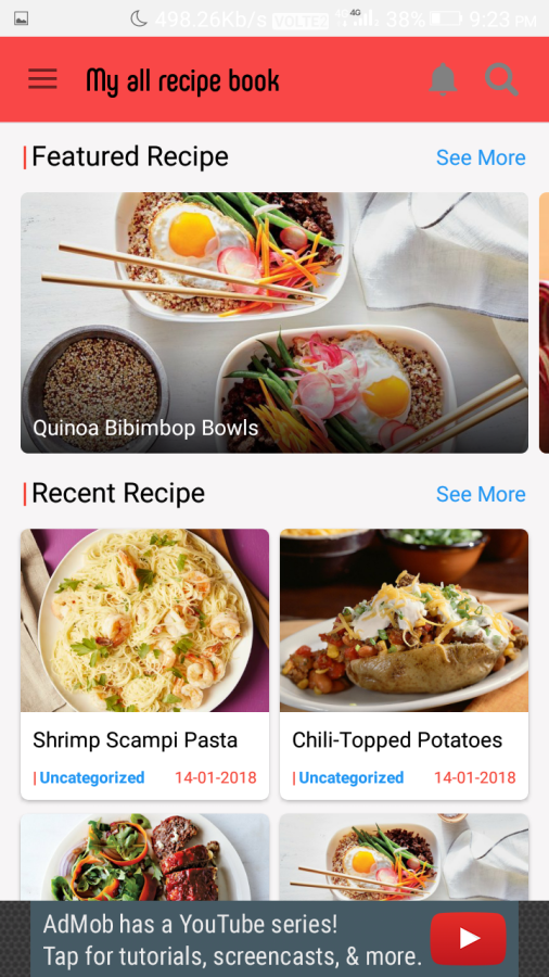 My all recipe book for android
