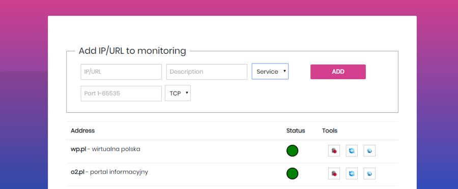 Server and Services online checker