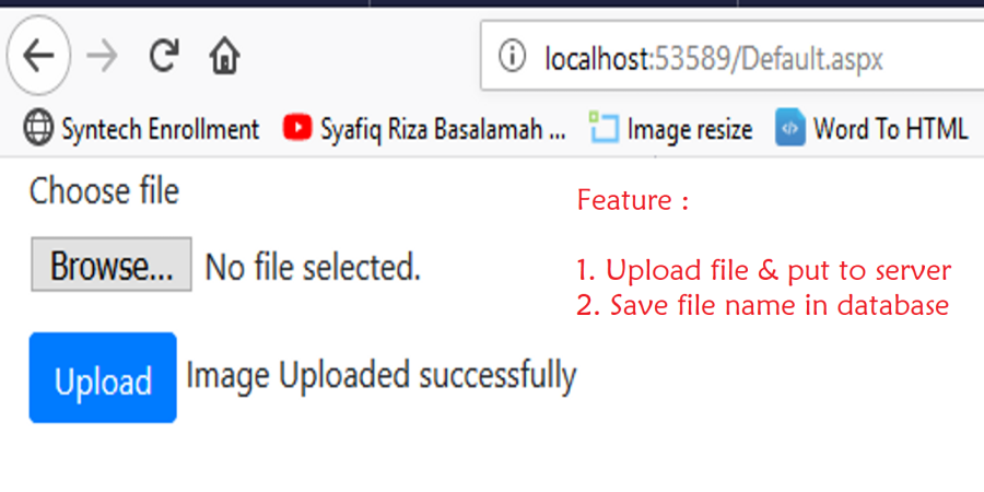 ASP.Net Upload File to SQL Server