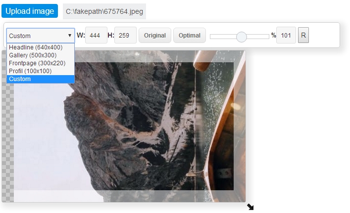 Cerenorm Image Uploader