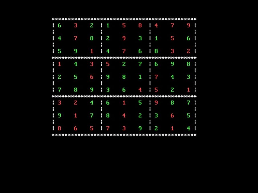 Sudoku -The Game in C language