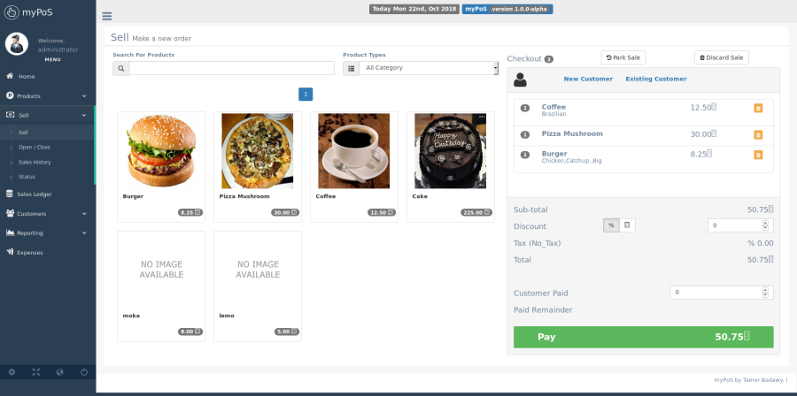 myPoS - PHP Point Of Sale Application