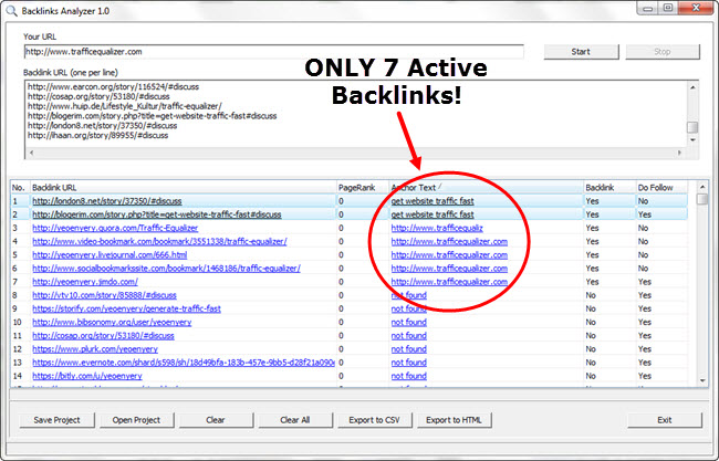BacklinksAnalyzer pro