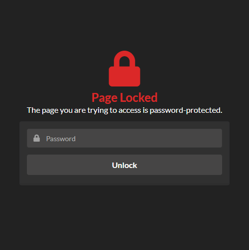 Lockr - Lock your pages with only 1 line of code!