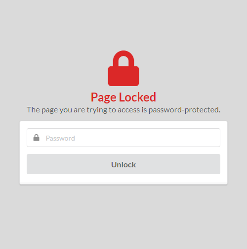 Lockr - Lock your pages with only 1 line of code!