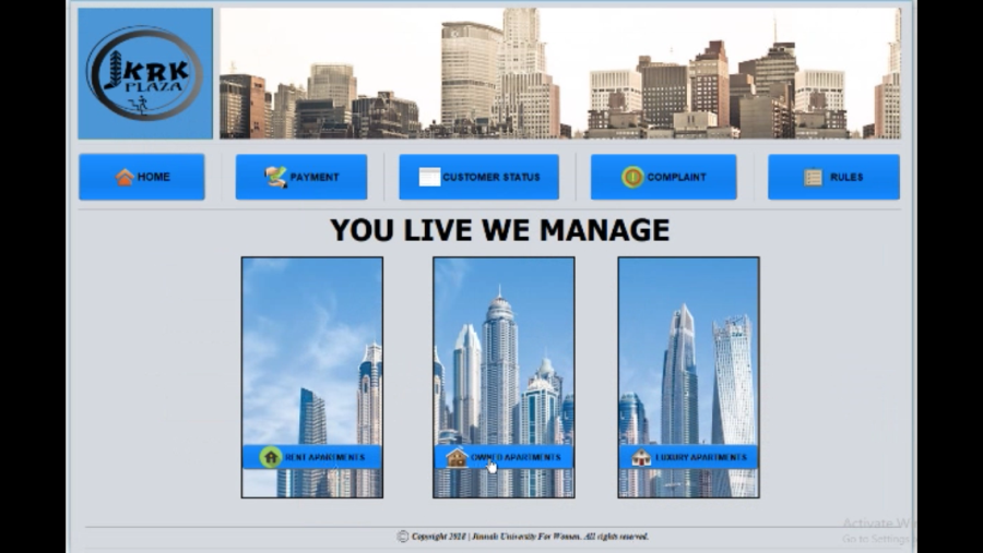 Java Project of Plaza Management System. 