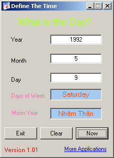 Define The Time