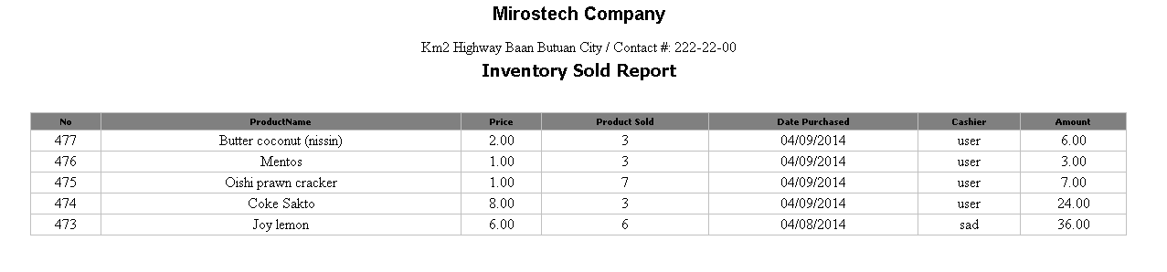 Online Inventory system plus point of sale using php