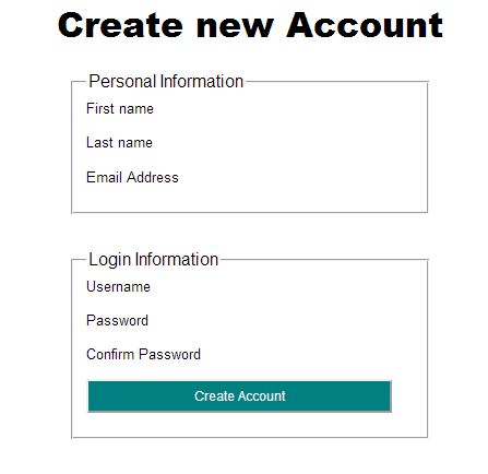 Login/signup form which allows user to create new account or signin if he has a valid account
