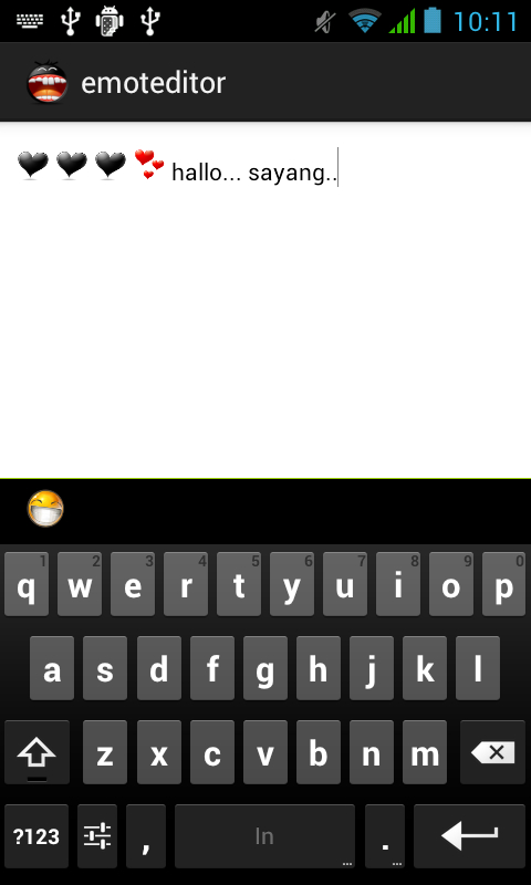 Emoticon EditText for Android