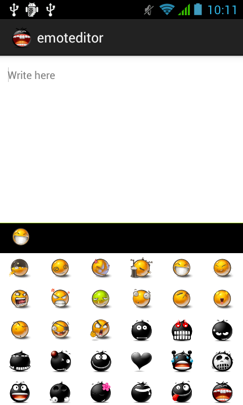 Emoticon EditText for Android