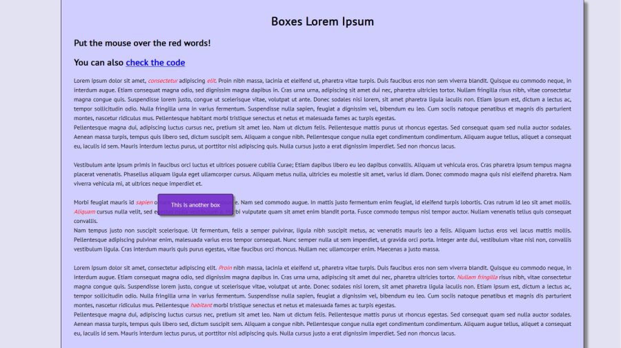 Description Boxes