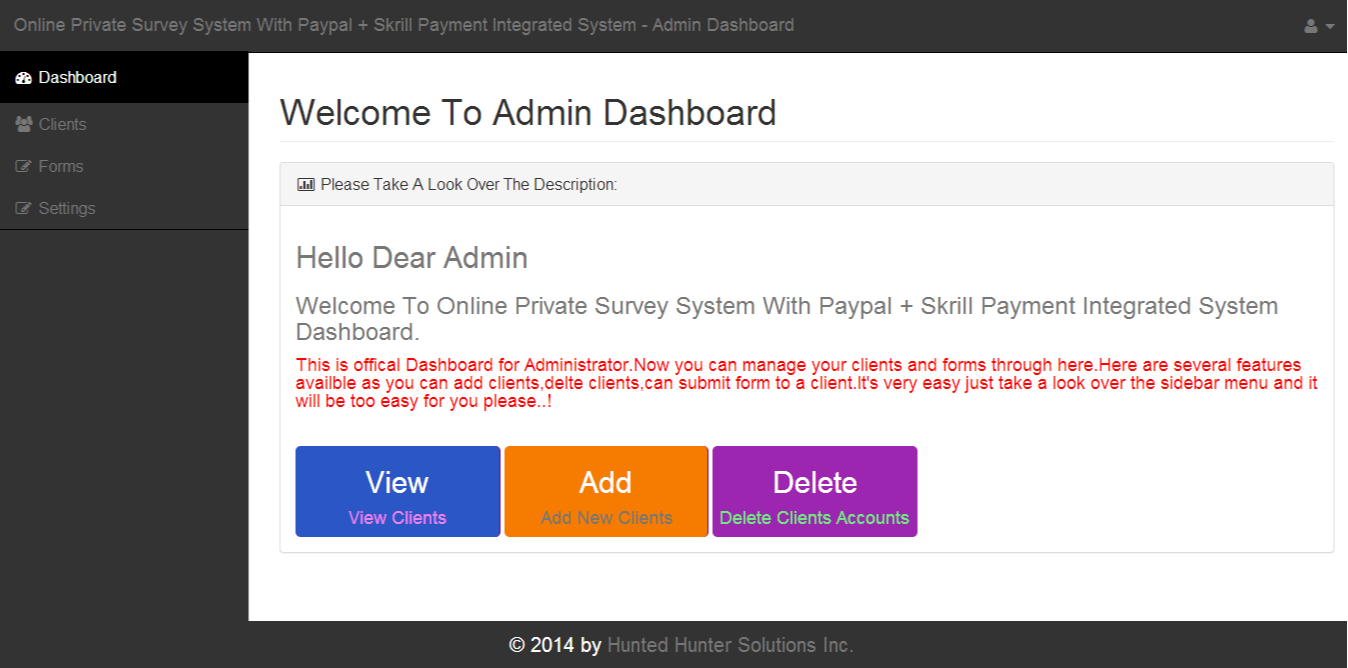 Online Private Survey System