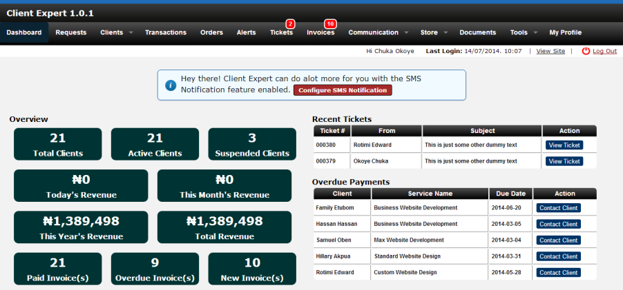 Client Expert - Complete Client Management, Billing & Support Software