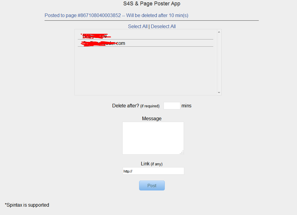 S4S App for Page Owners