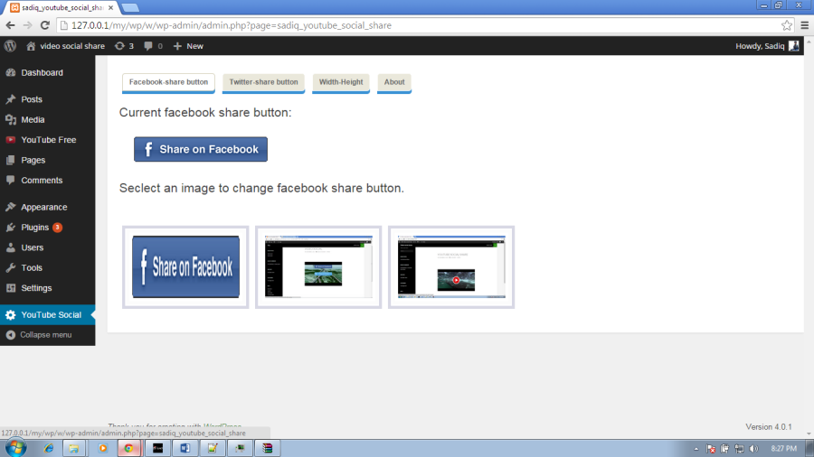 YouTube Social Share At End