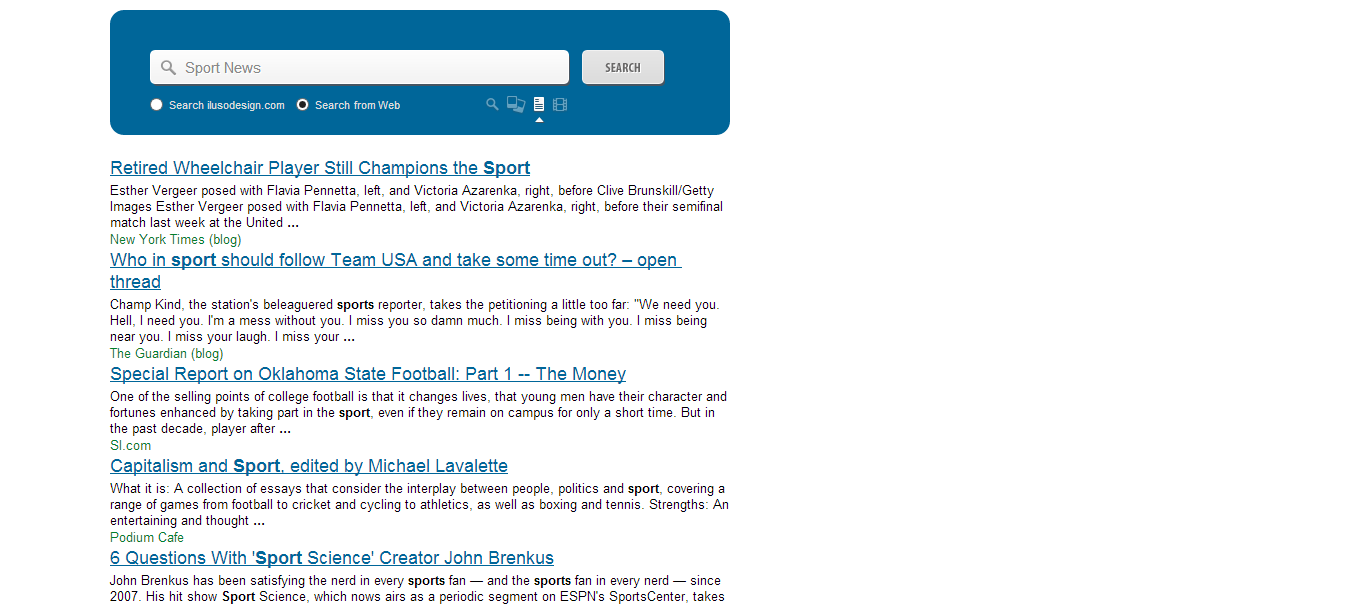 Custom Site Search