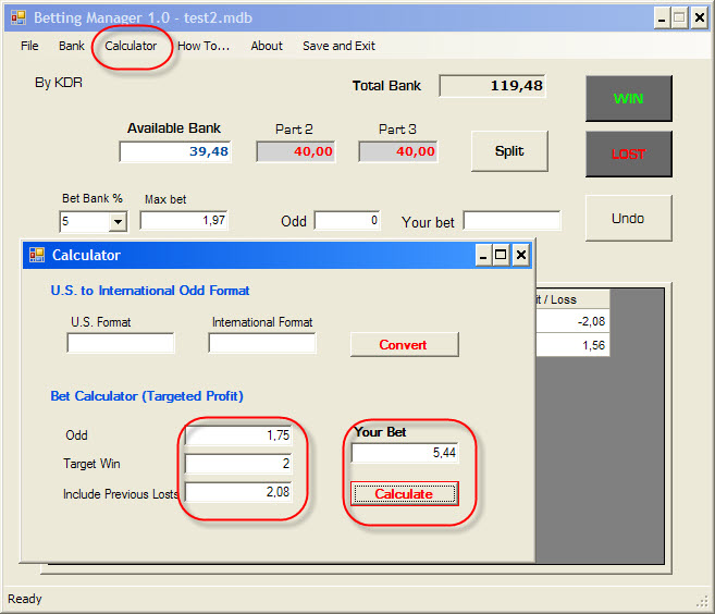Betting Manager - Calculate & Track Your Bets And Raise Your Profits