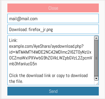 AyeShare - Minimalist Self Hosted File Sharing