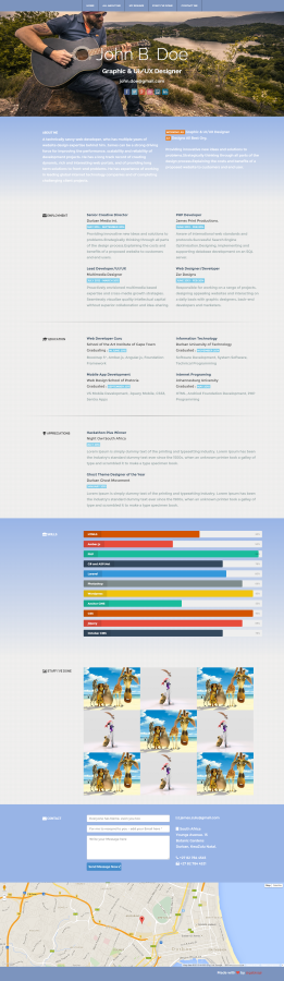 Skilled John Doe Resume/Portfolio