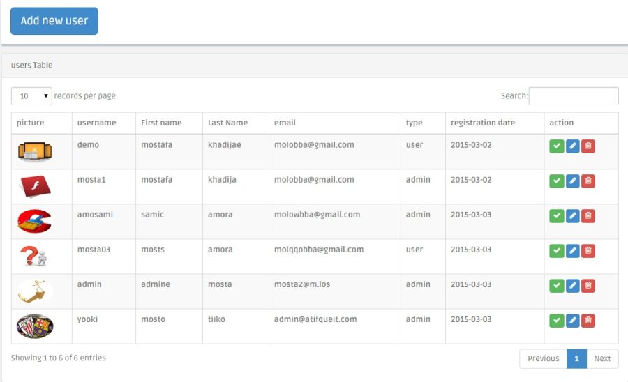 Login-Reg Members Management