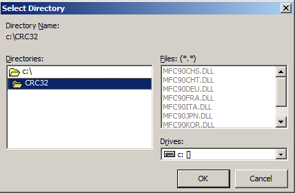 Calc CRC32 Of DLL Files