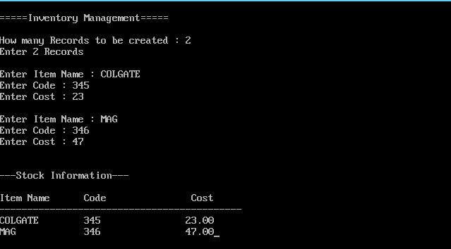 Inventory System