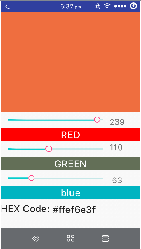 HEX code generator (Android app)
