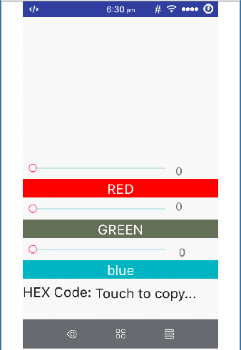 HEX code generator (Android app)