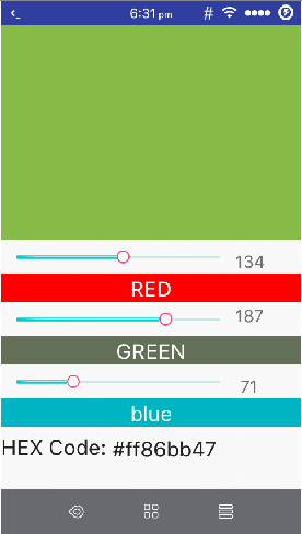 HEX code generator (Android app)